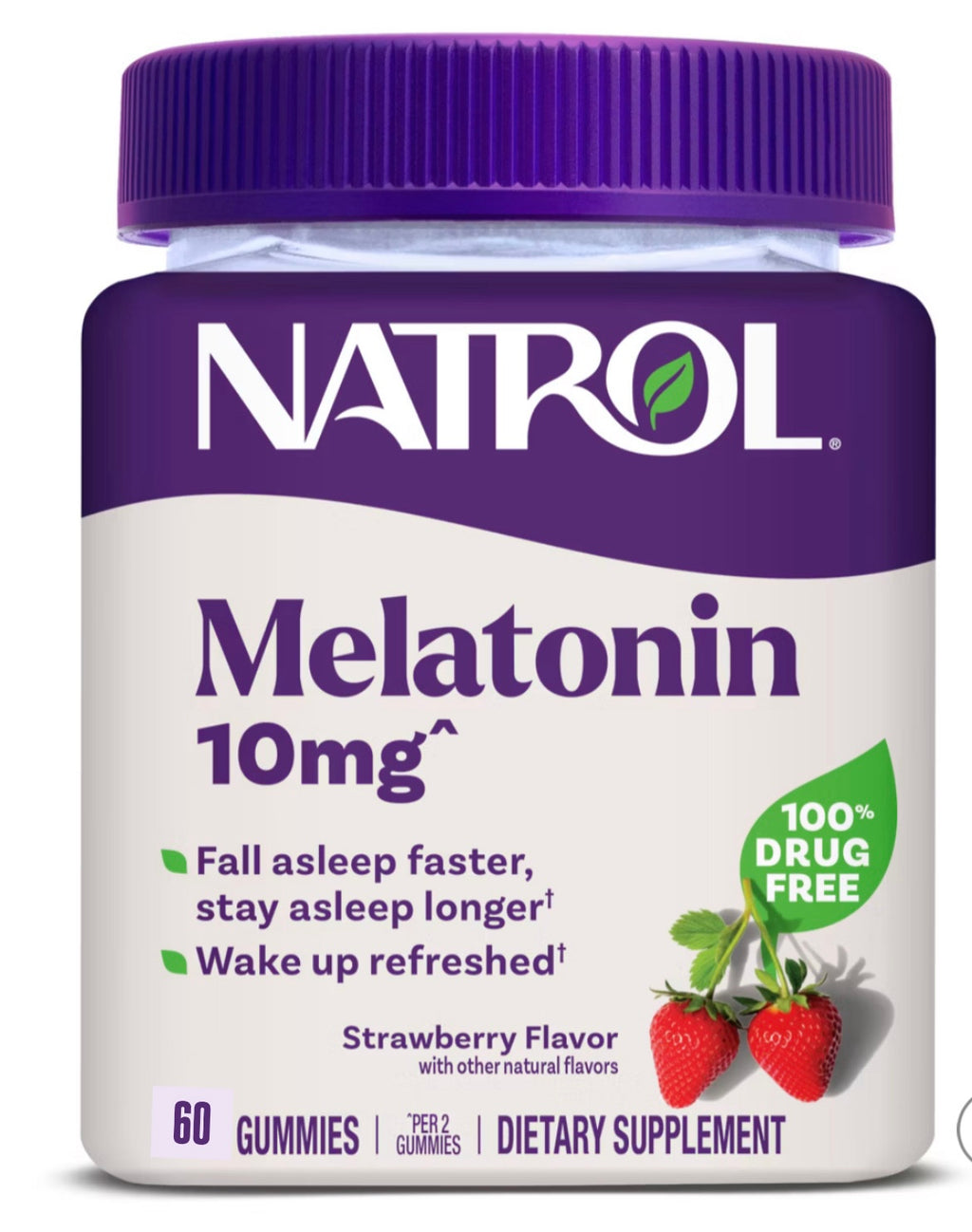 Natrol 10mg Sleep Aid Gummies - Strawberry - 60ct