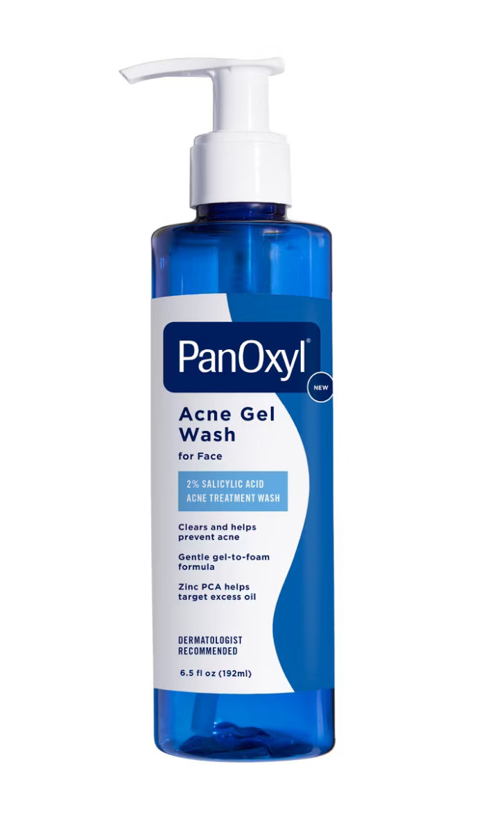 PanOxyl Acne Gel Wash for Face with 2% Salicylic Acid - 6.5 fl oz