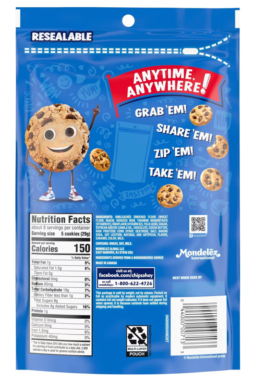 Chips Ahoy! Mini Original Fudgy Chocolate Chip Cookies - 8oz