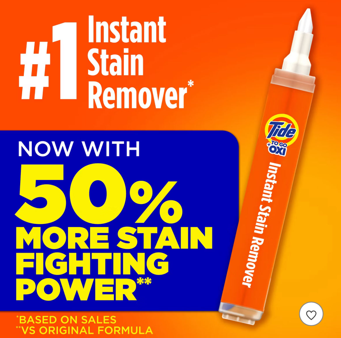 Tide To Go Instant Stain Remover Pen