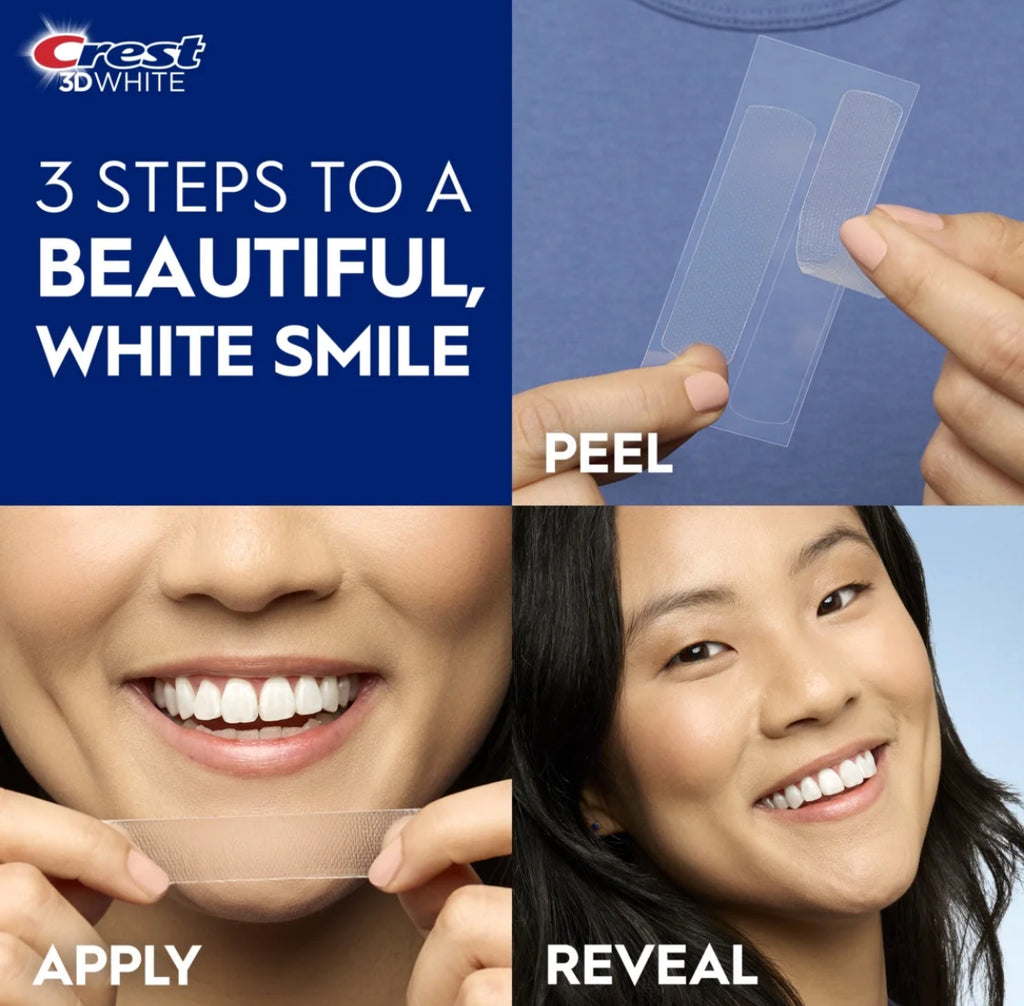 Crest 3DWhitestrips Classic White At-home Teeth Whitening Kit - 10 Treatments