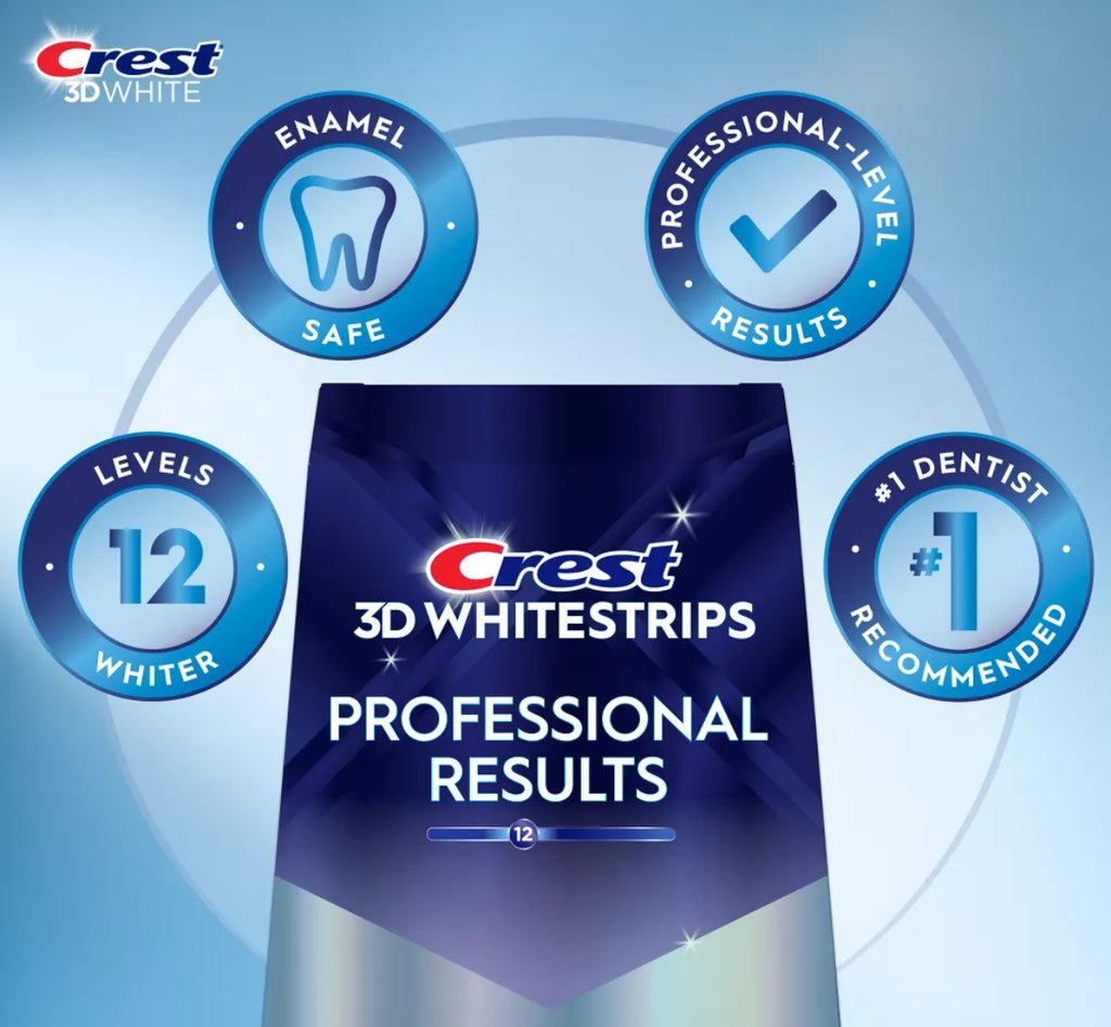 Crest 3D Whitestrips Professional White Teeth Whitening Kit: 20 Strips