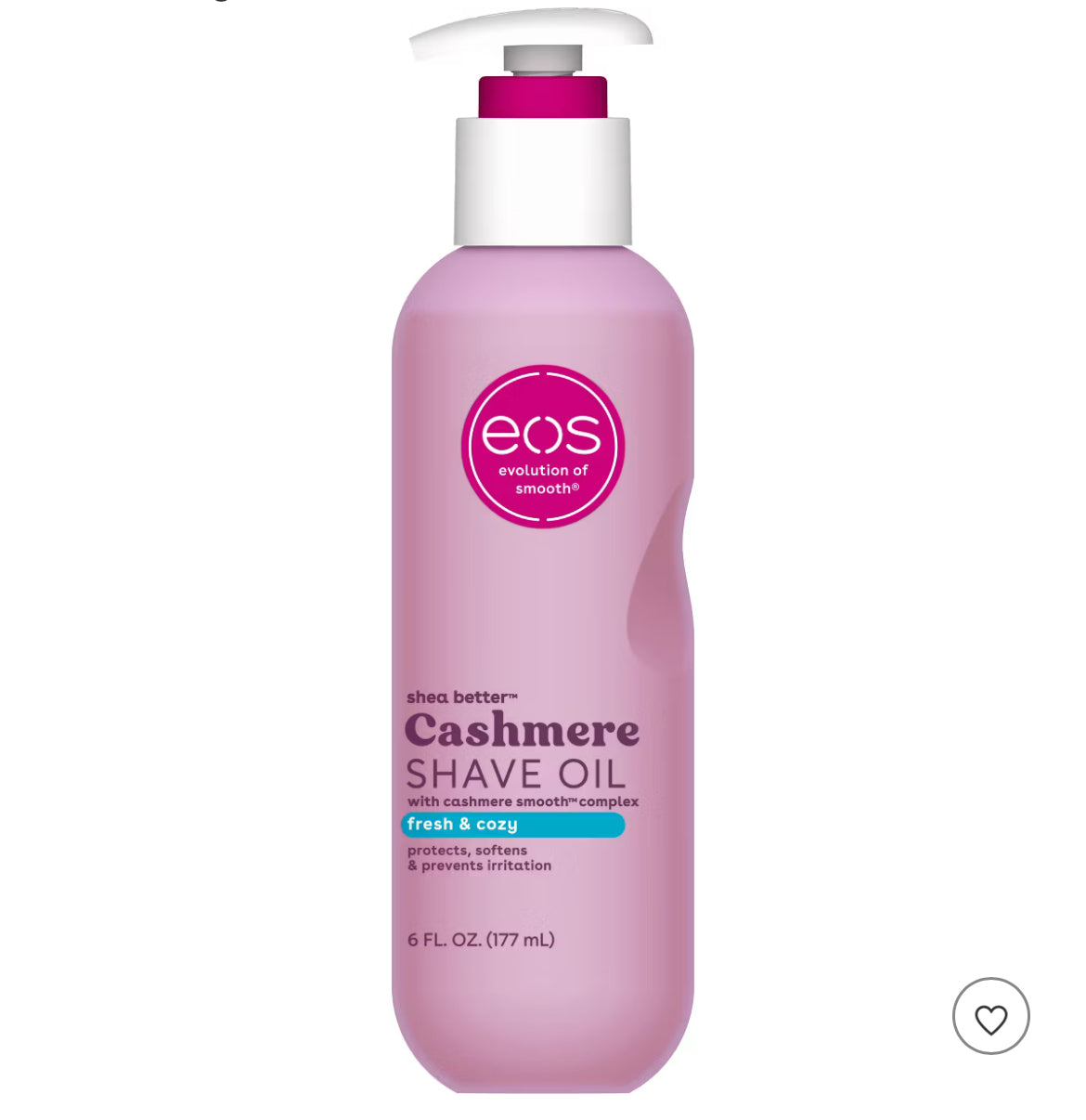 eos Cashmere Shave Oil - Fresh and Cozy - 6 fl oz