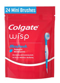 Colgate Max Fresh Wisp Disposable Travel Toothbrushes - Mini - Peppermint - Trial Size -24ct