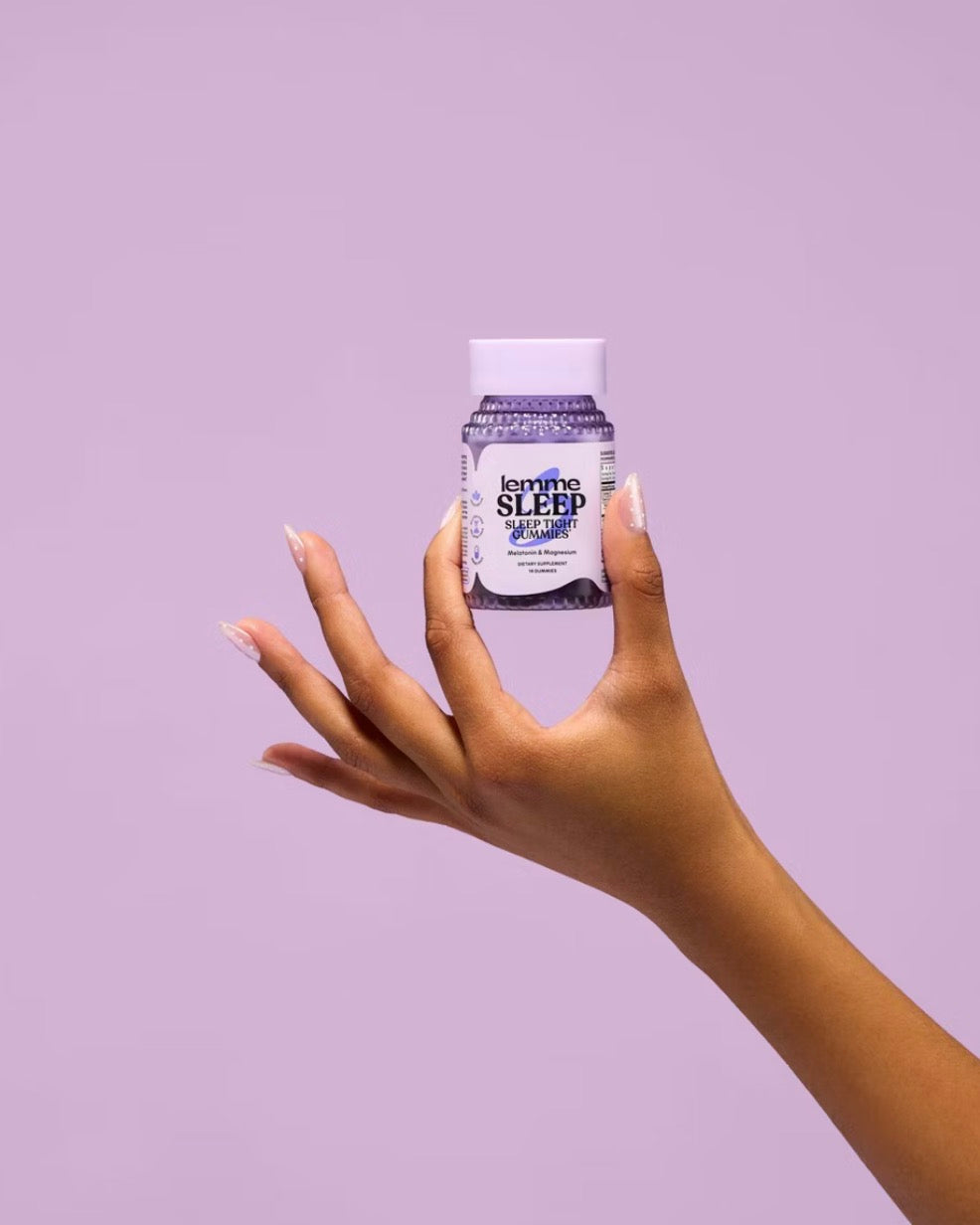 Lemme Sleep Gummies - Deep Sleep Support - 5 mg Melatonin, Magnesium & L-Theanine - Berry Flavored - Smaller Jar 14ct