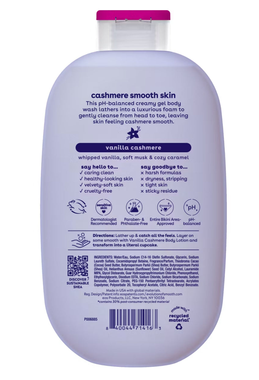 eos Shea Better Cashmere Body Wash - Vanilla Cashmere - 16 fl oz