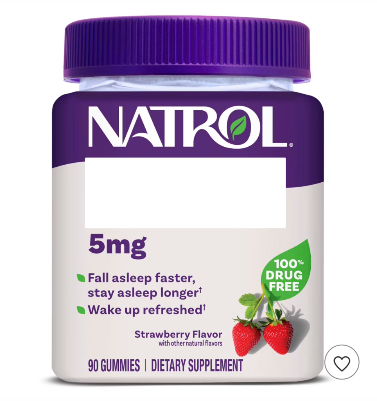 Natrol 5mg Sleep Aid Gummies - Strawberry - 90ct