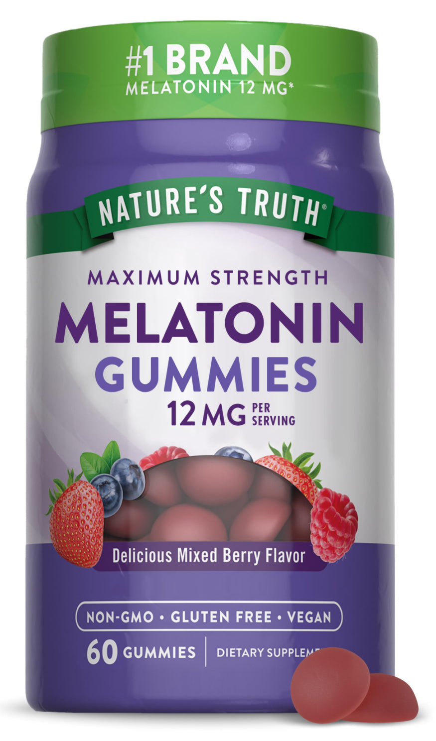 Nature's Truth 12mg Gummies - Mixed Berry - 60ct