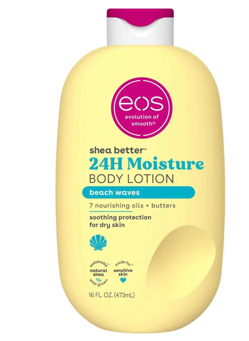 eos Shea Better 24H Moisture Body Lotion - Beach Waves - 16 fl oz