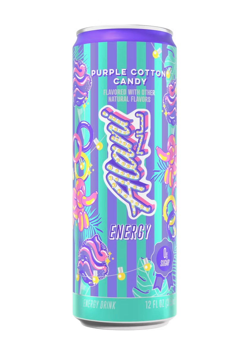 Alani Nu Purple Cotton Candy - 12 fl oz Can