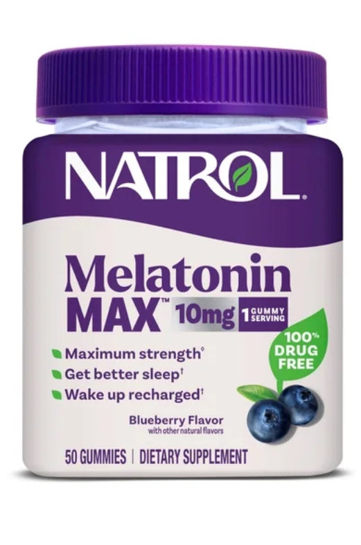 Natrol MAX 10mg Sleep Aid Gummies - Blueberry - 50ct
