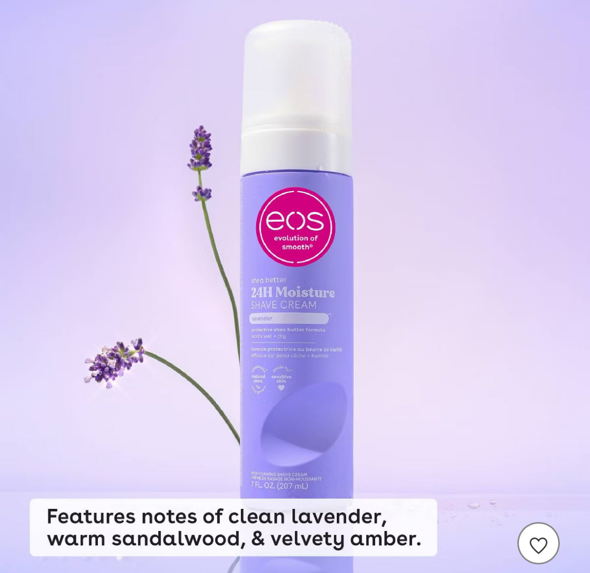 eos Shea Better Shave Cream - Lavender - 7 fl oz