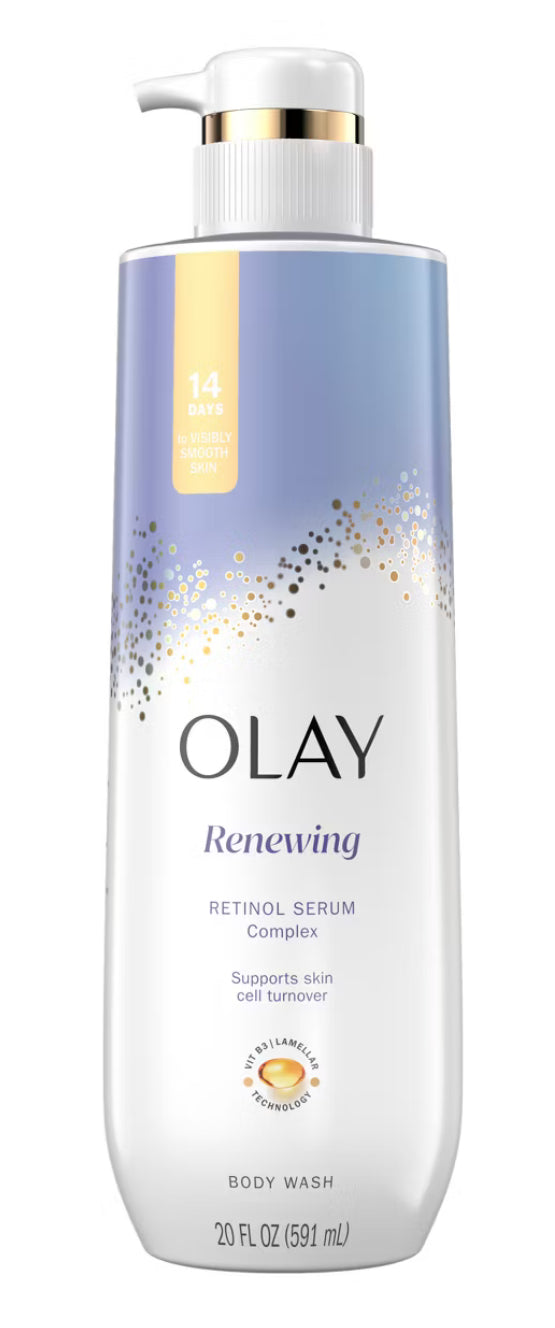Olay Cleansing & Renewing Nighttime Body Wash with Vitamin B3 and Retinol - Scented - 20 fl oz