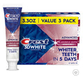3 Pack: Crest 3D White Advanced Glamorous Teeth Whitening Toothpaste - 3.3oz