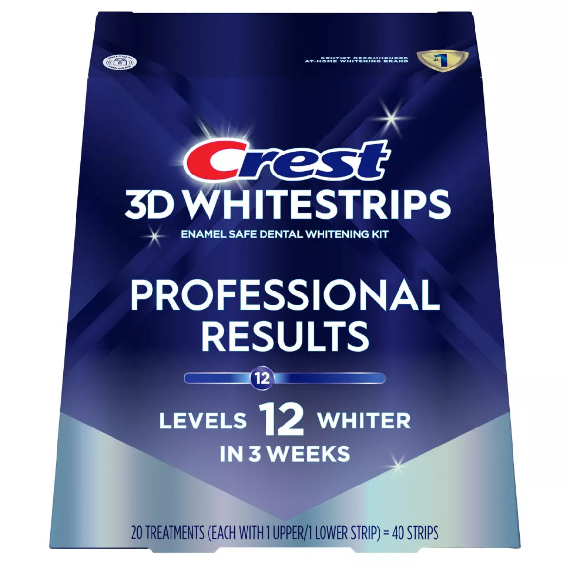 Crest 3D Whitestrips Professional White Teeth Whitening Kit: 20 Strips