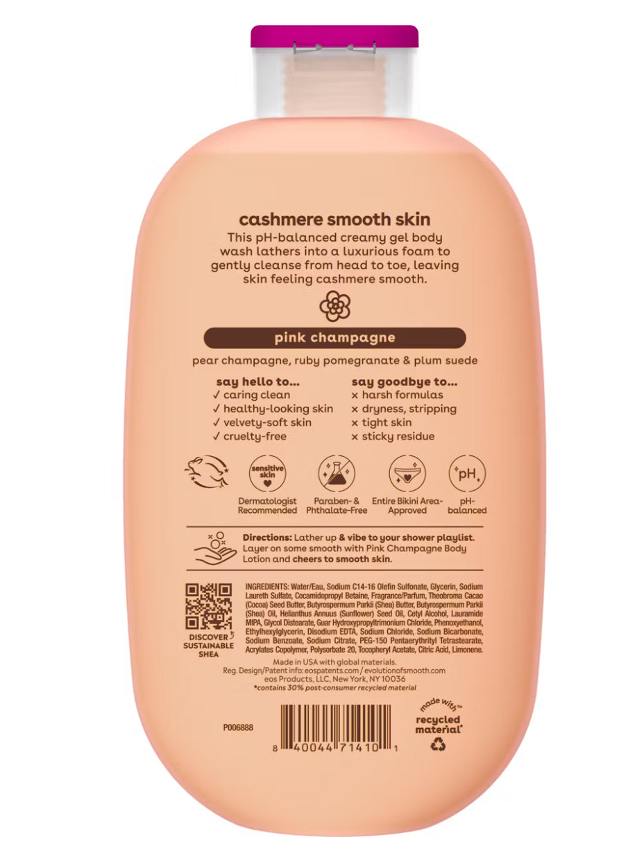 eos Shea Better Cashmere Body Wash - Pink Champagne - 16 fl oz