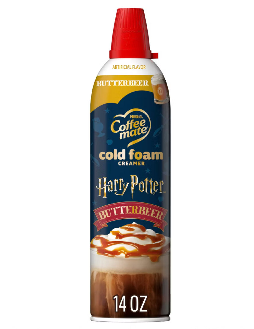 Limited Edition Coffee mate Cold Foam Butterbeer Coffee Creamer - 14oz