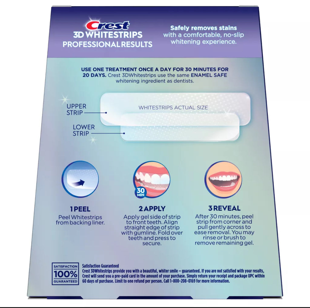 Crest 3D Whitestrips Professional White Teeth Whitening Kit: 20 Strips