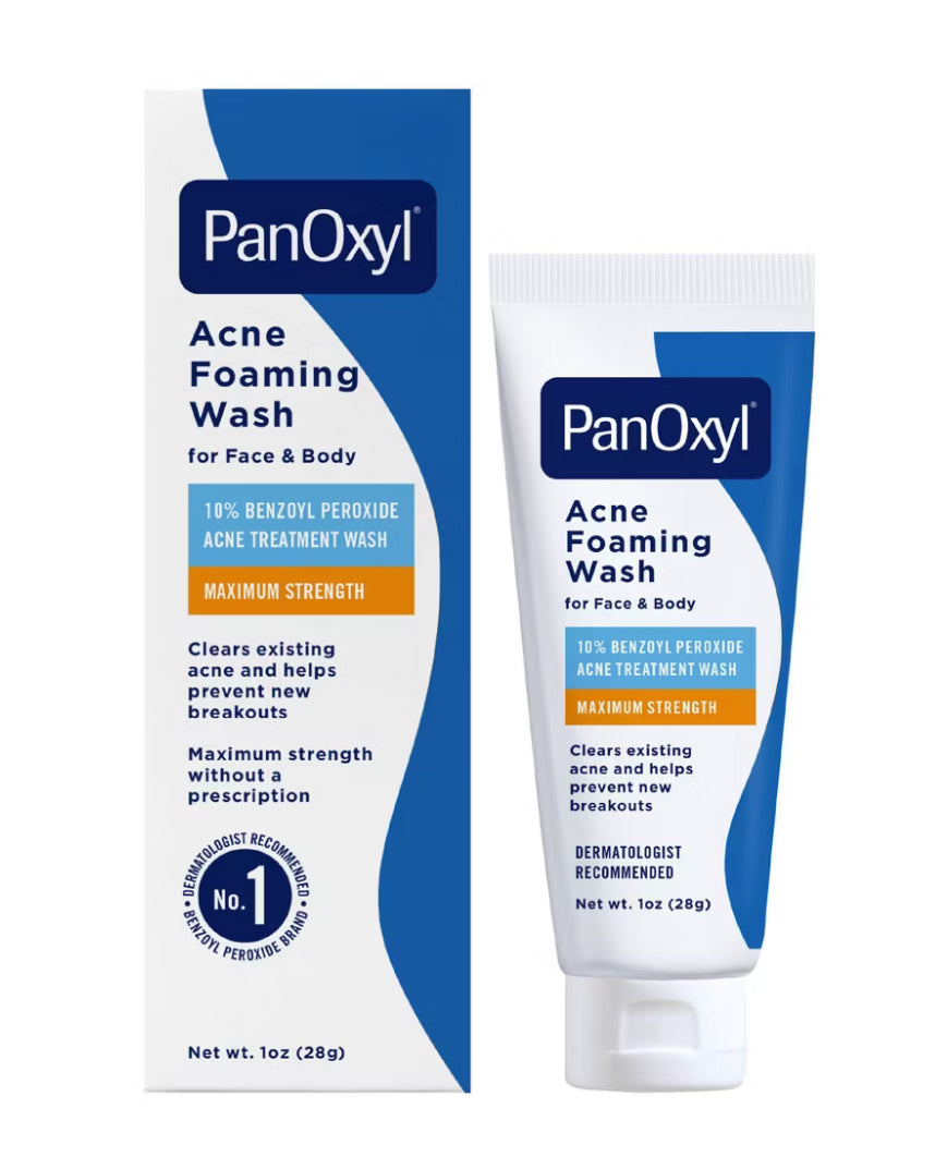 PanOxyl Benzoyl Peroxide Acne Foaming Wash Travel Size - 1oz