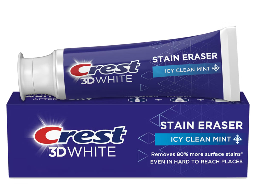 Crest 3D Whitening Stain Eraser Toothpaste - Icy Clean Mint