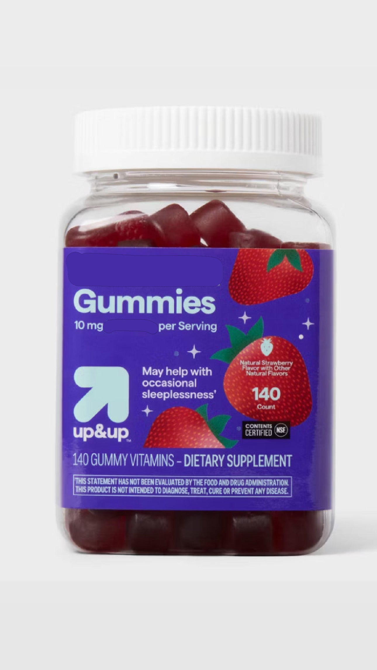 10mg Gummies - Strawberry - 140ct - up&up™